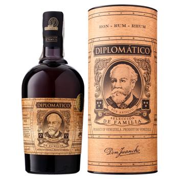 Ром Diplomatico Seleccion de Familia 43% 0,7л - купити, ціни на МегаМаркет - фото 1