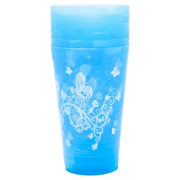 Zed Butterfly Plastic Glasses Set 6pcs*350ml - buy, prices for EKO Market - photo 2
