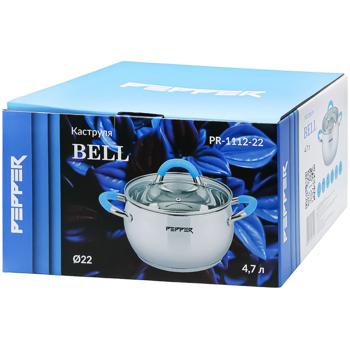 Каструля Pepper 22см 4,7л - купити, ціни на Auchan - фото 1