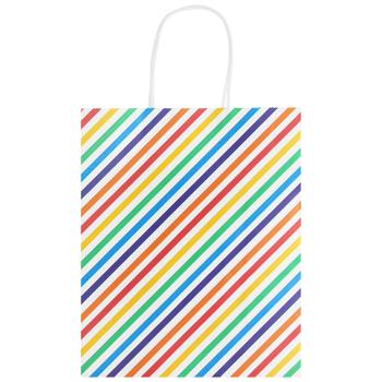 Пакет подарочный Крафт Абстракция 22х27х11см - купить, цены на Auchan - фото 1