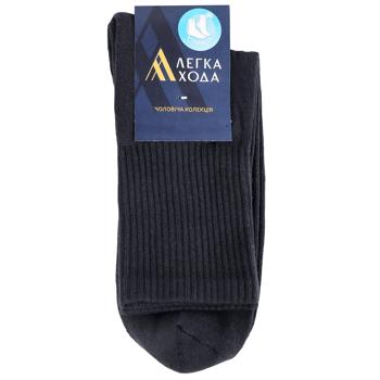 Lehka Khoda Dark Gray Men's Socks s.29 - buy, prices for Vostorg - photo 1