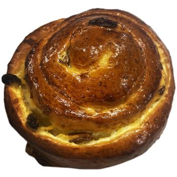 Auchan Snail Brioche with Cream and Raisins 95g