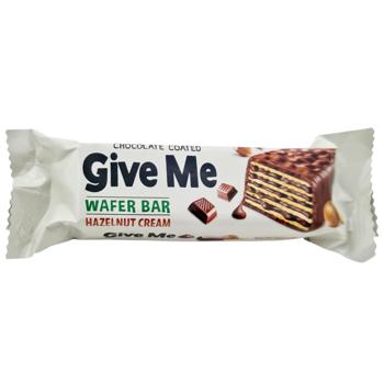Батончик Give Me кремовая начинка с ореховым кремом 40г - купить, цены на Таврия В - фото 1
