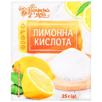Лимонна кислота Українська Зірка 25г - купити, ціни на КОСМОС - фото 1