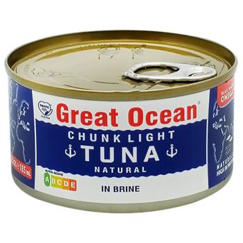 Tropic Life Graet Ocean Whole Tuna in Own Juice 185ml - buy, prices for Chudo Market - photo 1