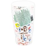 Auchan Glass Paper Color Disposable 250ml 10pcs