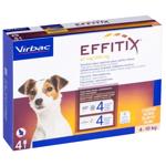 Virbac Effitix Drops on Withers for Dogs from 4 to 10kg from External Parasites 67mg/600mg 1 pipette