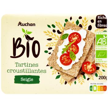 Хлебцы Auchan Bio ржаные 200г