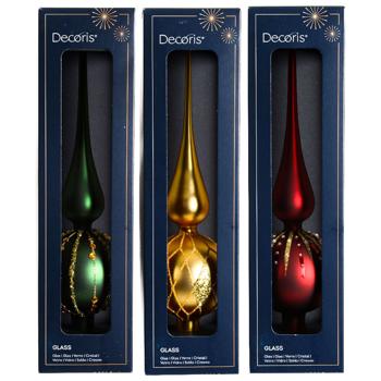 Верхівка для ялинки Decoris 8х31см