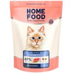Home Food Sterilised Sensitive Adult сухий корм для котів 400 г - ягнятина та лосось