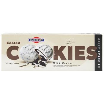 Печенье Quickbury с белой глазурью и молочным кремом 128г - купить, цены на - фото 2