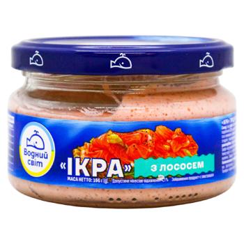 Икра Водний Світ с лососем 160г - купить, цены на КОСМОС - фото 1
