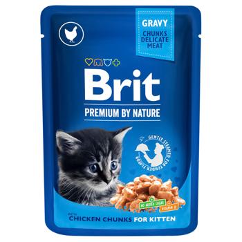 Brit Premium Wet Food with Chicken for Kittens 100g - buy, prices for COSMOS - photo 1