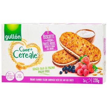 Печиво Gullon Cuor di Cereale з йогуртовим кремом 220г - купити, ціни на Епіцентр FOOD - фото 1