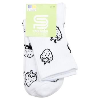 Premier Socks Strawberry Teenage Crew Socks s.23-25 White - buy, prices for EKO Market - photo 1