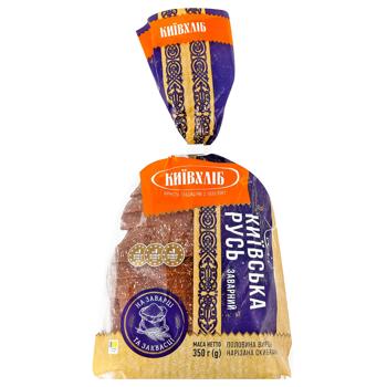 Хлеб Киевхлеб Киевская Русь заварной половинка нарезанный 350г - купить, цены на КОСМОС - фото 1