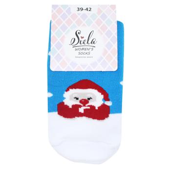 Siela Santa Classic Terry Women's Socks s.39-42 Light Blue - buy, prices for - photo 1