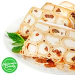 Pancake Cake with Cottage Cheese and Raisins
