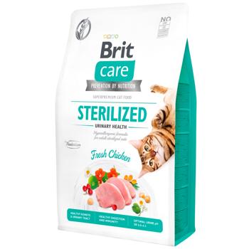 Корм сухий Brit Care Sterilized Urinary Health з куркою для підтримки сечовидільної системи стерилізованих котів 2кг - купити, ціни на MasterZoo - фото 1