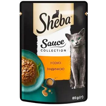 Sheba Sauce Collection набір вологого корму для котів 3+1 шт х 85 г - асорті - купити, ціни на MasterZoo - фото 5