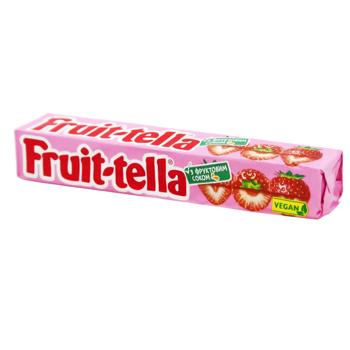 Конфеты жевательные Fruittella Клубника 41г - купить, цены на КОСМОС - фото 1