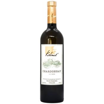 Вино Колоніст Шардоне белое сухое 13% 0,75л - купить, цены на КОСМОС - фото 1