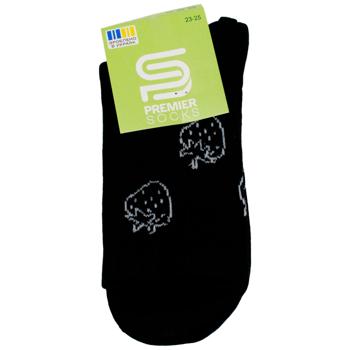 Носки Premier Socks подростковые высокие с клубникой р.23-25 черный - купить, цены на ЕКО Маркет - фото 1