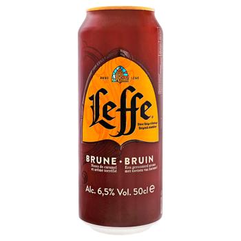 Leffe Brune Dark Beer 6.5% 0.5l - buy, prices for Supermarket "Kharkiv" - photo 1