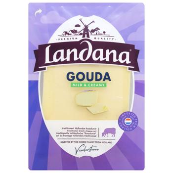 Landana Gouda Mild Sliced Cheese 48% 150g - buy, prices for ULTRAMARKET - photo 1