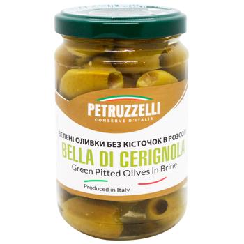 Petruzzelli Bella di Cerignola Pitted Green Olives in Brine 314ml - buy, prices for WINETIME - photo 1