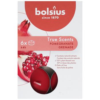 Bolsius True Scents Pomegranate Candle 6pcs