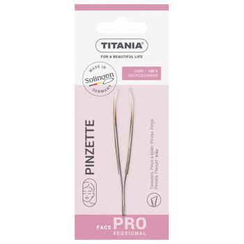 Пинцет для бровей Titania 1060/GB Золингер косой - купить, цены на КОСМОС - фото 1