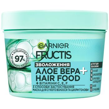 Garnier Fructis Aloe Vera+Hair Food Mask for Dry Hair and Scalp 400ml - buy, prices for Supermarket "Kharkiv" - photo 1