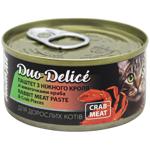 AnimAll Duo Delice Rabbit Pate with Crab Pieces Wet Food for Adult Cats 80g