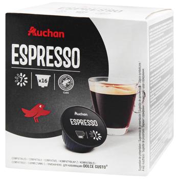 Auchan Espresso Coffee Capsules 7g*16pcs - buy, prices for Auchan - photo 1