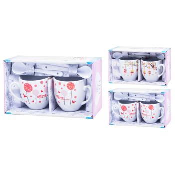 ZED Set of Coffee Cups with Spoons 4pcs