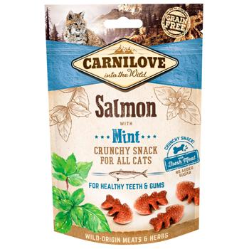 Carnilove Cat Snack with Salmon and Mint for Healthy Teeth and Gums 50g