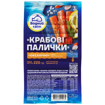 Vodnyj Svit Chilled Crabsticks 220g - buy, prices for COSMOS - photo 1
