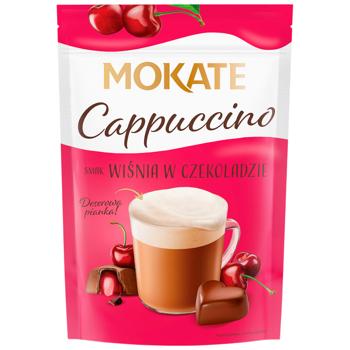 Напій кавовий Mokate Капучино зі смаком вишні у шоколаді 110г