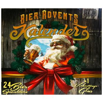 Kalea New Year Advent Calendar Beer Set 0.33l x 24pcs and Beer Glass 0.33l - buy, prices for WINETIME - photo 2