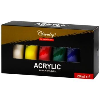 Chivalry Acrylic Paint Set 6 colors 20ml