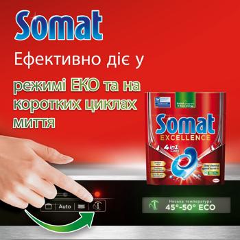 Таблетки для посудомоечных машин Somat Excellence 4в1 28шт - купить, цены на - фото 6