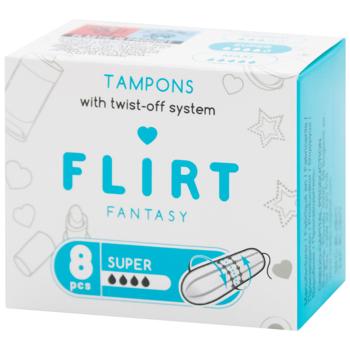 Fantasy Flirt Hygienic Tampons 4drops 8pcs - buy, prices for EKO Market - photo 1