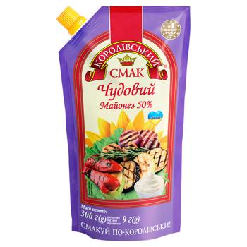 Майонез Королевский вкус Чудесный 50% 300г