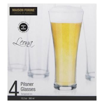 Maison Forine Leona Beer Glasses Set 4pcs 360ml - buy, prices for WINETIME - photo 2