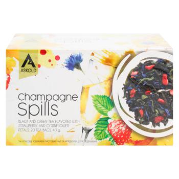 Askold Champagne Spills Black and Green Tea 2g*20pcs - buy, prices for EKO Market - photo 2