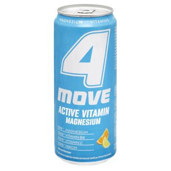 Напій 4Move Active грейпфрут, лайм, лимон негазований з додаванням вітамінів 0,33л - купити, ціни на Чудо Маркет - фото 1