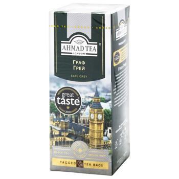 Чай черный Ahmad Tea Earl Grey 2г*25шт - купить, цены на Идеал - фото 1