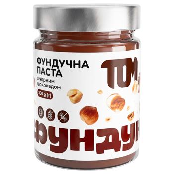 Паста TOM фундучна з чорним шоколадом 300г. с/б - купить, цены на Grono - фото 1