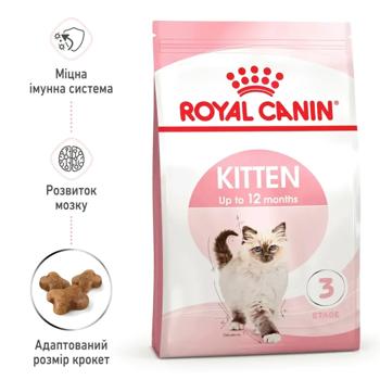 Корм сухой Royal Canin Kitten с домашней птицей для котят 2кг+400г - купить, цены на MasterZoo - фото 2
